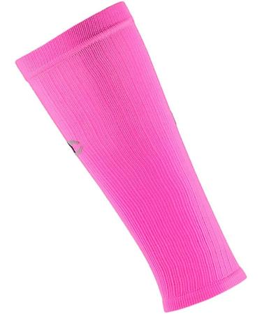 PRO Compression Calf Sleeve for Pain Relief | Running, Cycling, Nurses | Small/Medium Neon Pink - Buy Online on GoSupps.com