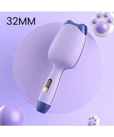 Automatic Electric Hair Curler 32MM - Egg Curling Iron Water Ripple Styling Tool Lazy Hair Curler - US Plug Purple - Buy Online on GoSupps.com