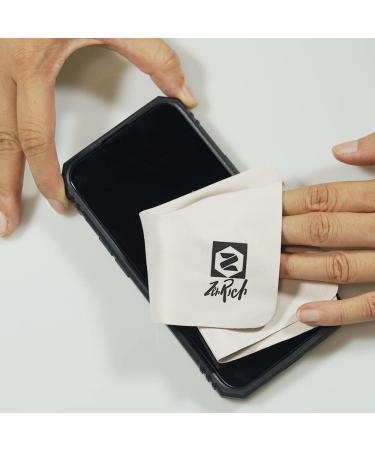 Zenrich Microfiber Cleaning Cloths for Electronics - 5.9x5.9 (2 Pack) | Perfect for Lenses Glasses Screens Cameras & More - Buy Online on GoSupps.com