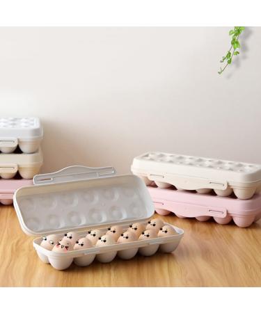 MAGICLULU Food Serving Tray 2pcs 18 Food Trays Fridge Refrigerator Egg Practical Egg Tray Container Superimposed Egg Plate Grey 30X15cm - Buy Online on GoSupps.com