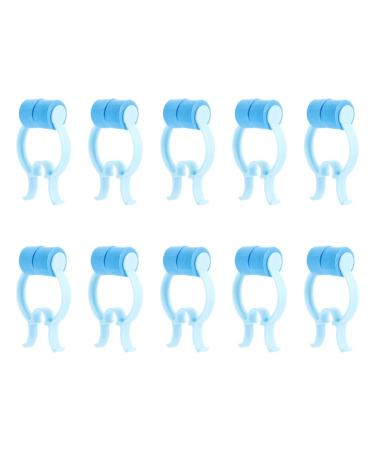 Nose Pincher Snore Strips Snore Strips 10pcs Nose Stop Clips Nasal Nose Stopper Clips Nose Bleed Stopper Nasal Clip Nose Plugs Accident Nasal Clips Nose Slap Bleed Stop Sky-blue 10pcs