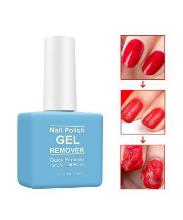 Nail Polish Remover Set | Quicker Gel Polish Remover with Buffer & Cuticle Pusher | DIY Home Manicure in 2-5 Minutes - Buy Online on GoSupps.com