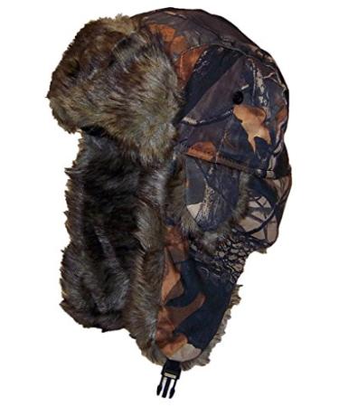 Best Winter Hats Adult Tree Camouflage Russian/Hunters W/Soft Faux Fur Winter Cap(One Size) Maple 1