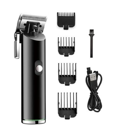 Hair Cutting Tool All Metal Hair Clipper Corded or Cordless Use Hair Clipper Professional Rechargeable Electric Hair Clipper (Color : M-1892 Silver)