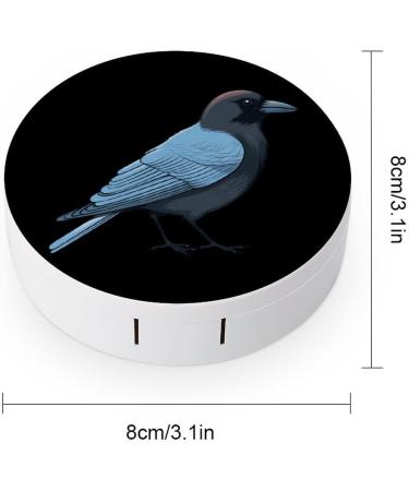 Crow Contact Lens Travel Kit | Portable Cute Contact Box with Mirror for Daily Outdoor Use - Shop Now - Buy Online on GoSupps.com