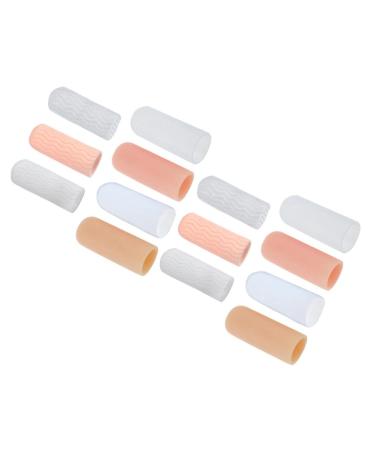 Hemoton 7 Pairs Finger Cots Finger Rubber Tips Hot Glue Finger Protectors Finger Cover Fingertip Protector Silicone Finger Protectors Finger Glove Guitar Sebs Men and Women Protection