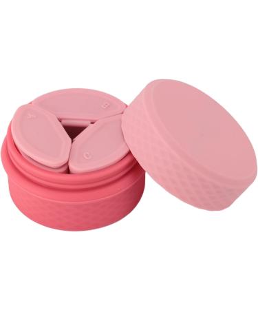Silicone Travel Makeup Containers Silicone Cream Jars with Spoon 12ml Proof Portable Refillable Empty Ornaments Pills for Outdoor Use (Pink) - Buy Online on GoSupps.com