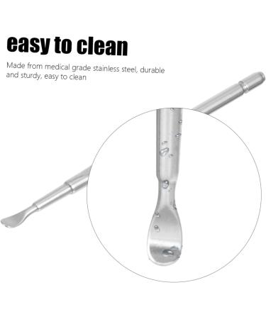 FRCOLOR 12pcs Stainless Steel Ear Cleaning Tools - Ear Wax Curette & Scoop Remover - Silver Ear Care Picks for Easy Earwax Removal - Durable 8.5x0.5cm - Buy Online on GoSupps.com