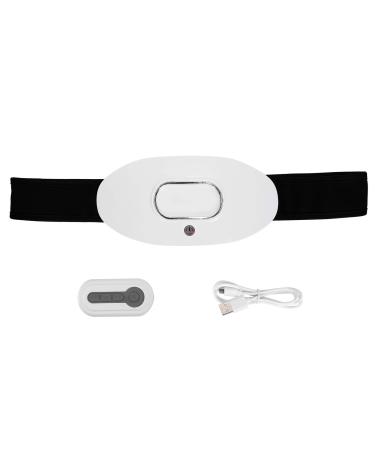 Menstruation heating belt waist heating belt abdominal massage heating menstrual belt 1 USB rechargeable menstrual heating belt waist abdominal massage pain relief belt white remote control CO