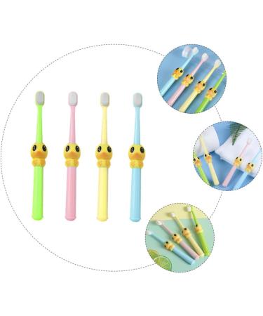 Shop Healvian Cartoon Baby Toothbrush - 4 Pack Nano Travel Toothbrushes for Kids & Adults - Buy Online on GoSupps.com