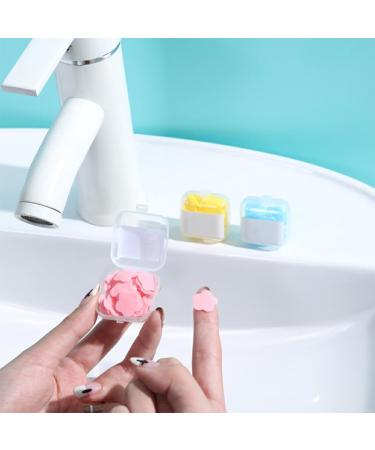 Dajidafu Soap Paper Hand Disposable Washing Scented Travel Cleaning Toilet Bath Slice Skin Supplies Bathroom Box Household Pink - Buy Online on GoSupps.com