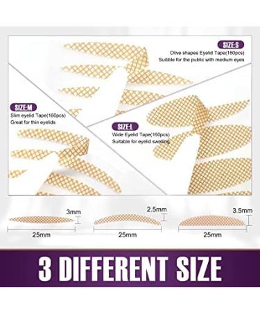 Invisible Waterproof Eyelid Tape Strips for Instant Eye Lift - 480 Count - Buy Online on GoSupps.com