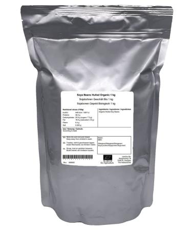 Holyflavours Organic Peeled Soya Beans | 1 Kg Natural Superfood | International Shipping Available - Buy Online on GoSupps.com