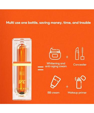 Multi-Vc Natural Makeup Cream Five Vitamin C Natural Makeup Cream Five Vitamin C Tone-Up Foundation Cream Five Vitamin C Cream For Face Vitamin C Face Serum Moisturizer Cream (1pcs) 1 count (Pack of 1) - Buy Online on GoSupps.com