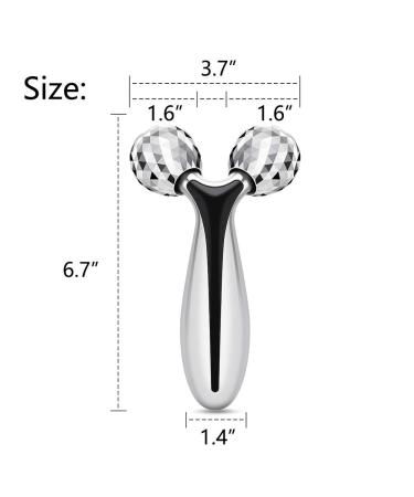 SUPANT V Facial Roller Massager - Reduce Wrinkles, Puffiness & Tighten Skin | Lymphatic Drainage & Collagen Production for Youthful Glow - Buy Online on GoSupps.com