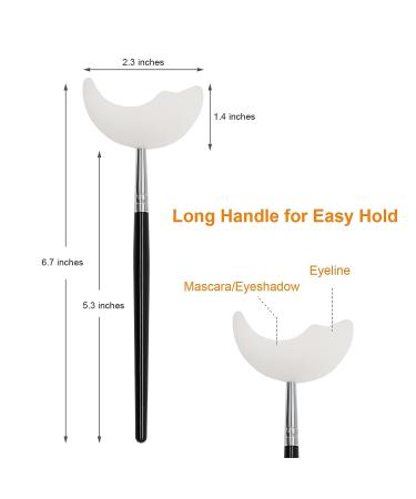 2 Pcs Reusable Lash Shield & Mascara Guard Shields - Black Handle | Under Eye Guards for Eye Makeup Application - Buy Online on GoSupps.com
