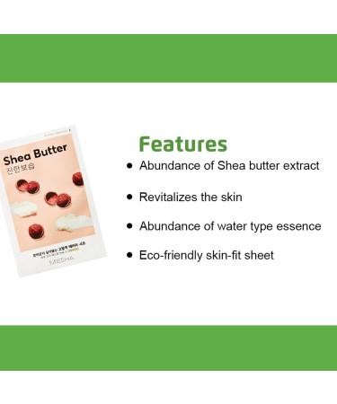 MISSHA Airy Fit Sheet Mask (Shea Butter) - Hydrating 19ml Face Mask for Glowing Skin | 1 Pack - Shop Now! - Buy Online on GoSupps.com