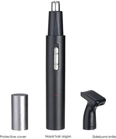 USB Rechargeable 2-in-1 Nose & Ear Hair Trimmer - Waterproof Dual Edge Blades Ideal for Travel | Perfect Hair Remover for Men & Women - Buy Online on GoSupps.com