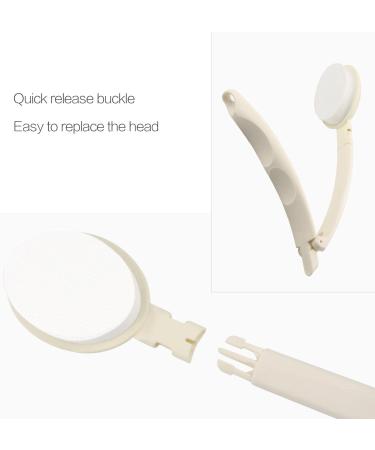 LFJ Lotion Applicator with Long Curved Handle for Back, Legs, and Feet - Ideal for Sunscreen, Self-Tanning, Skin Cream, and Acne Treatment - Buy Online on GoSupps.com