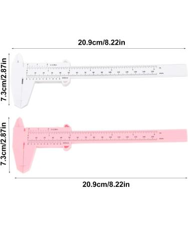 ANKROYU 10PCS Eyebrow Stencil Microblading Ruler Eyebrow Shaping Stencil Ruler Double Scale Sliding Eyebrow Measuring Ruler for Home - Buy Online on GoSupps.com