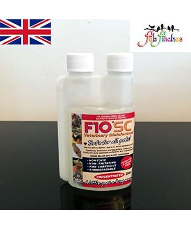 FabFinchesUK F10 SC 200ml Veterinary Disinfectant Birds Pet Bird Reptiles Cage Cleaner Vet - Buy Online on GoSupps.com