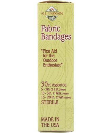 All Terrain Fabric Bandages Assorted (30 PC) - Durable Flexible & Water-Resistant | Ideal for Outdoor Adventures - Shop Now - Buy Online on GoSupps.com