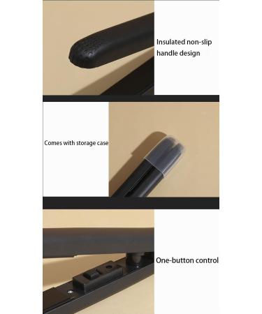 Mini Curling Iron & Hair Straightener | 2 in 1 Tourmaline Ceramic Tools for Salon & Home Styling - Black - Buy Online on GoSupps.com