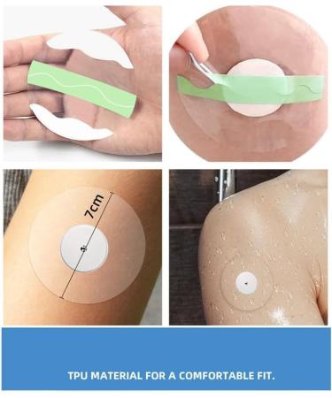 Pteanecay 10PCS Without Trace Fixed Sensor Stickers Non- Waterproof Adhesion Stickers Small Electronic Dynamic Blood Glucose Sensor Stickers - Buy Online on GoSupps.com