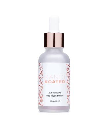 Kandi Koated Age-Renewal Sea Moss Serum by Kandi Burruss Hydrating Face Serum with Aloe Hyaluronic Acid & Antioxidants Vegan Firming Skincare for Glowing Skin 1 fl oz