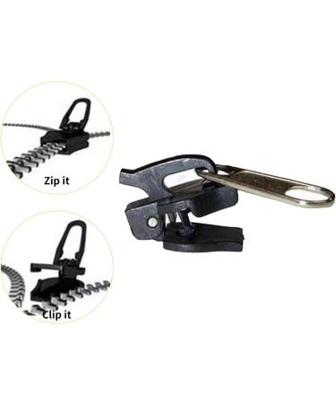 6-Piece Zip Repair Set | Universal Zipper Fix Kit for Household Slide Clip Replacement - Durable Metal Parts - Buy Online on GoSupps.com