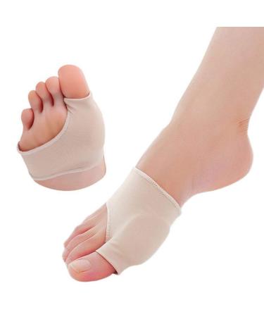 Higger 1 pair of hallux valgus original gel pad bunion sleeves - 2 booties for bunion relief before and after the Bunion Operation - wear with shoe