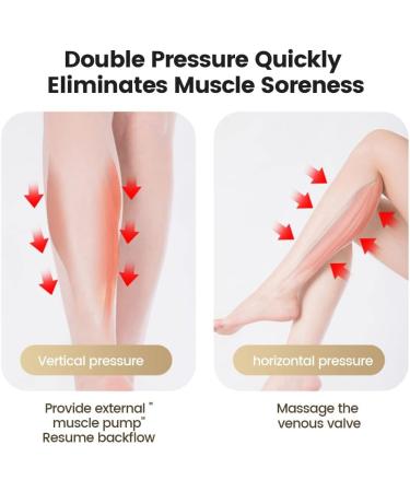 Leg Air Pressure Massager - Heating Vibration Calf Massage for Muscle Pain Relief & Slimming - Buy Online on GoSupps.com