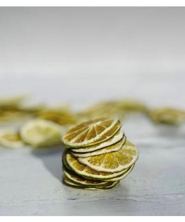 Dried Lime Slices - Premium Dehydrated Cocktail Garnishes - 35 Servings (50g Approx) - Buy Online on GoSupps.com