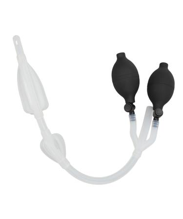 LUQEEG Silicone-Birn Set Silicone-Coloring shower bulb with two side openings elastic inflatable double pear flushing system for the healthcare system