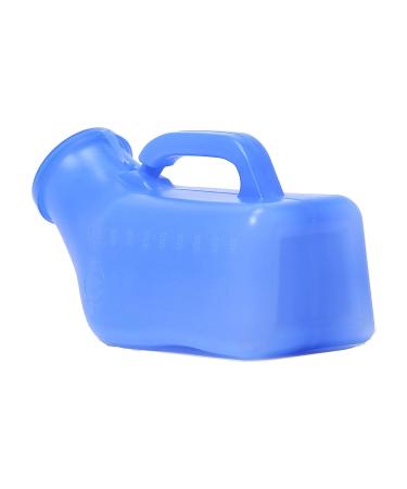 Male Convenient Urinal Pee Bottles Home Urinal Potty Thick Firm Urine Bottle with Lid for Men 1L Happy