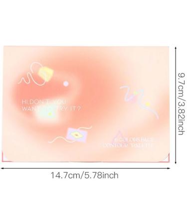 Blush and Highlighter Palette 6-Color Contour Palette - Melting Cream Cosmetics Water Resistant for a Natural Healthy Glow and Mature Complexion Lightweight Texture - Buy Online on GoSupps.com