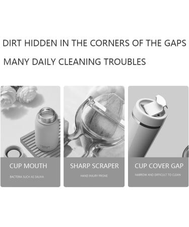Lmyzcbzl 3 in 1 Multifunctional Cleaning Brush Cup Lid Cleaning Brush Multifunctional Cleaning Brush Tiny Bottle Cup Lid Detail Brush Crevice Cleaning Brush Blue - Buy Online on GoSupps.com