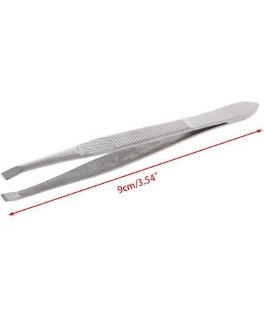 Professional Stainless Steel Eyebrow Hair Removal Tweezer Flat Tip Tool New Eyebrow Trimmer for Men Operated - Buy Online on GoSupps.com