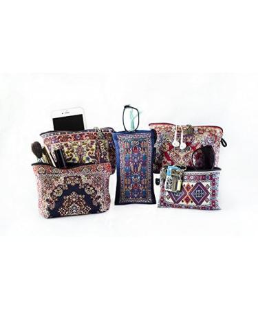 Orientalischer Teppich Kosmetiktasche | Clutch & Make-up-Tasche im Quchan-Design f r internationale K ufer - Buy Online on GoSupps.com