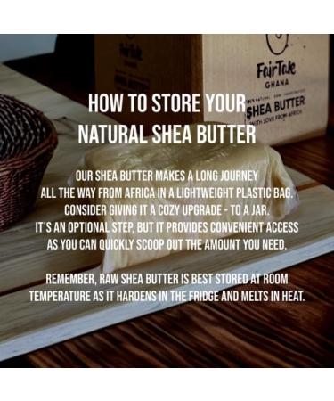 Fairale Ghana Rohe Rohe 2.77kg African Shea Butter - Handmade 100% Natural Vegan & Ivory Colored - Buy Online on GoSupps.com