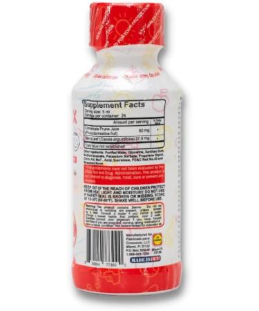 Kids Liquid Strawberry Laxative - 100% Natural Digestion Support & Constipation Relief - Senna Leaves & Prune Juice - 4 oz - Buy Online on GoSupps.com