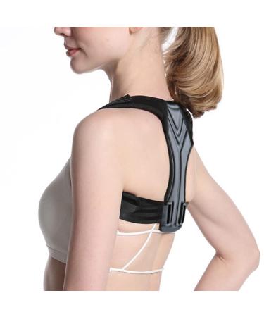 Children Posture Correction Belt Adults Prevent Humpack Corrector Unisex Invisible Spinal Support Back Pain Relief (Color : Black Size : Medium) (Black Small)