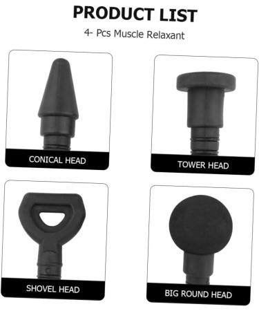 Frcolor Fascia-Head Muscle Device Accessories Deep Tissue Massage & Vibration Relaxation 9x6x2cm Black - Buy Online on GoSupps.com