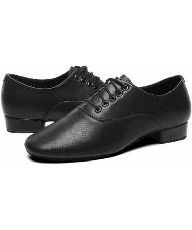 Bokimd Men's Breathable Ballroom Dance Shoes Latin Tango Modern Character 9.5 Black - Buy Online on GoSupps.com