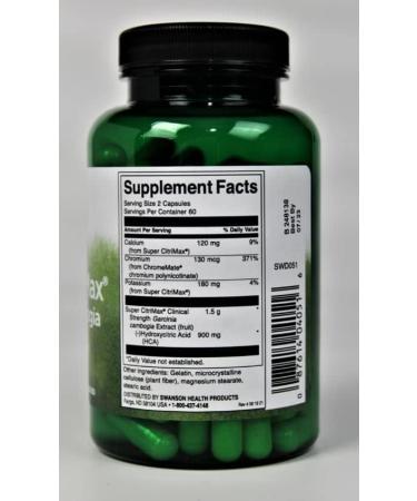 Swanson Super Citrimax Garcinia Cambogia 750mg - 120 Capsules - Buy Online on GoSupps.com