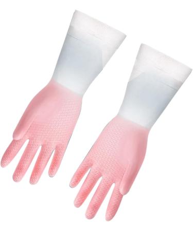 Household Gloves Durable Waterproof Latex Household Gloves Wide Application for Shopping Malls Medium Pink - Buy Online on GoSupps.com