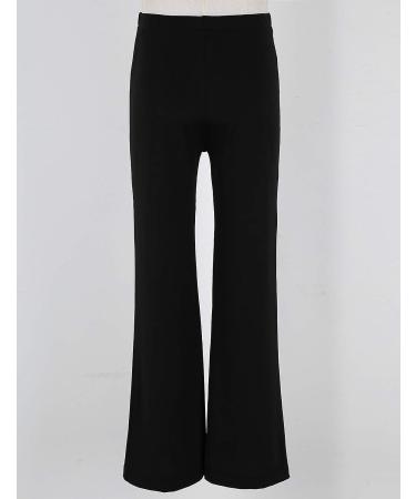 Kids Boys Black Dance Pants - Stretchy Boot Cut Bottoms for Jazz Latin Dancing (Size 14) - Buy Online on GoSupps.com