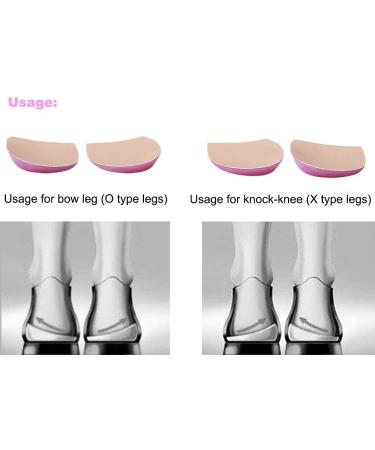 Knock-Knee & Bow Leg Correction Heel Cup Pads - Orthotic Inserts for O/X Type Legs (2 Pairs) - Buy Online on GoSupps.com
