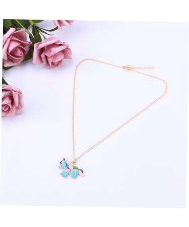 CALLARON Necklaces Cartoon Necklace Womens Rainbow Necklace Unicorn Shape Necklace Modeling Pendant Miss - Buy Online on GoSupps.com