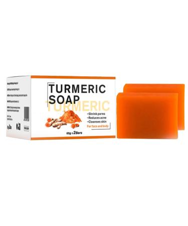Turmeric Soap | Natural Soap | Pure Turmeric Handmade Soap Bar | Turmeric C Soap Bar Dark Corrector Remover for Body & Face Even Skin Tone Smooth Skin